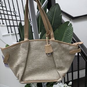 NEW Tumi Georgica LIMA MEDIUM 20.5” Woven Tote Carry-on Crossbody Bag